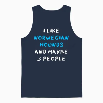Norwegian Hound Funny Unisex Tank Top - Navy