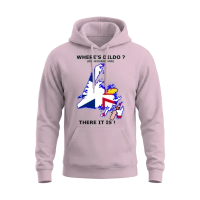 Where's Dildo Newfoundland Unisex Hoodie - Light Pink