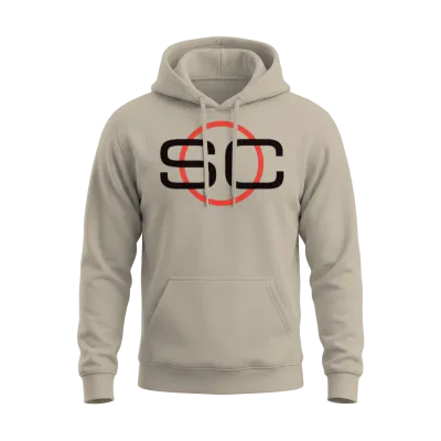 Espn Sportscenter Black Red Circle Logo V1 Unisex Hoodie - Sand