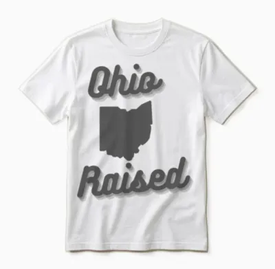 Ohio Raised Grey Grey Unisex T-Shirt - White
