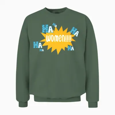 Funny Jock About Women Unisex Sweatshirt - Military Green