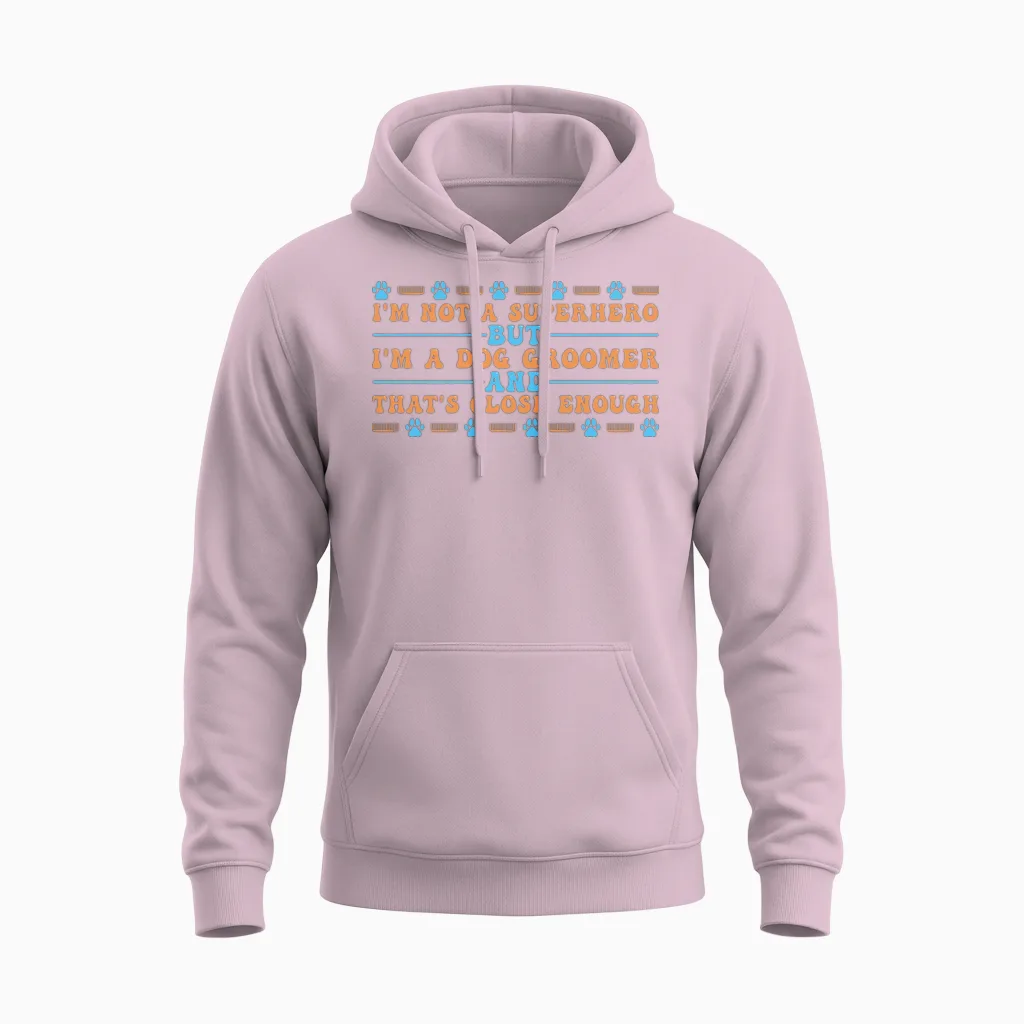 Dog Groomer Dog Grooming Lovers Unisex Hoodie in Light Pink