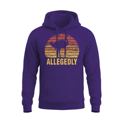 Allegedly Funny Ostrich Unisex Hoodie - Purple