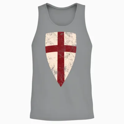 Crusader Shield Medieval Unisex Tank Top - Sport Grey