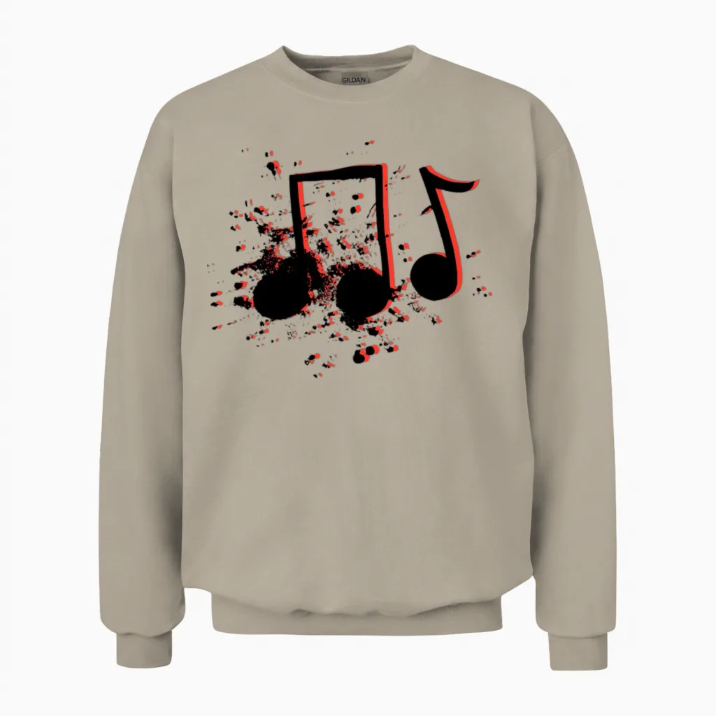 Pop Graphic Art Unisex Sweatshirt in Sand