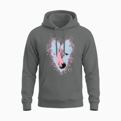 Official Photo Olivia Rodrigo Heart Swing Unisex Hoodie - Graphite Heather