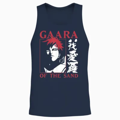 Naruto Shippuden Gaara of the Sand Unisex Tank Top - Navy