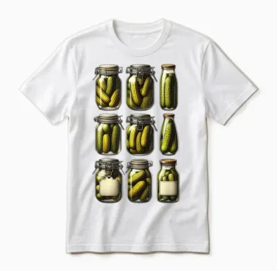 Canned Pickle Jar for Cucumber Lovers Unisex T-Shirt - White