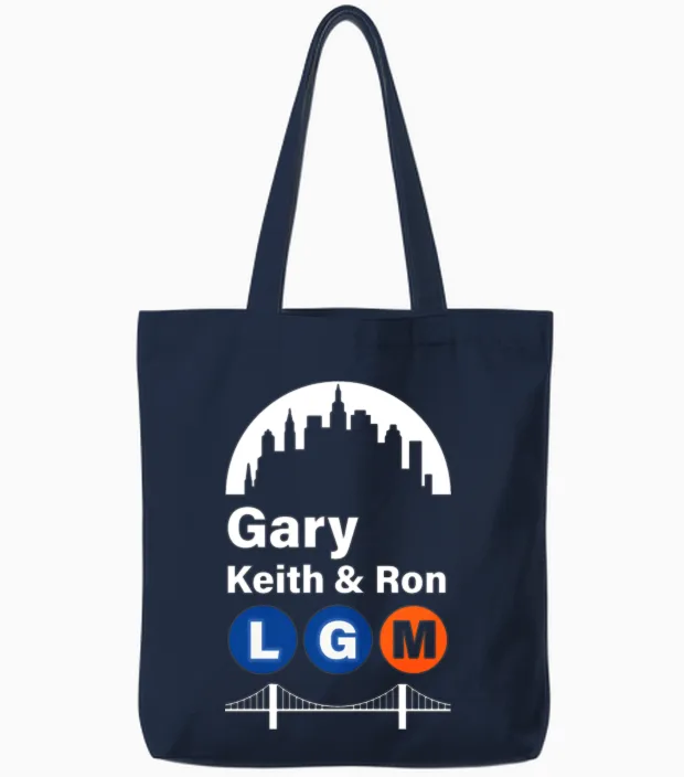 Gary Keith and Ron Tote Bags in Navy