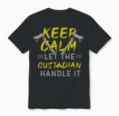 School Custodian Funny Unisex T-Shirt - Black