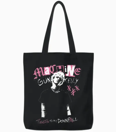 Official Machine Gun Kelly Tickets to My Doom Tote Bags - Black