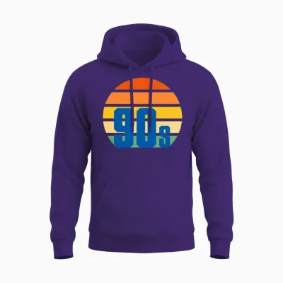 The 90s Vintage Retro Birthday Unisex Hoodie - Purple