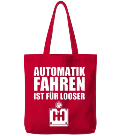 Automatic Manual Transmission Car Stick Drive Tote Bags - Red
