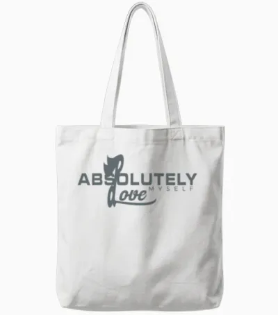 Absolutely Love Myself (trending) Tote Bags - White