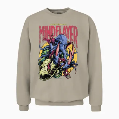 Dungeons & Dragons Mindflayer Logo Unisex Sweatshirt - Sand