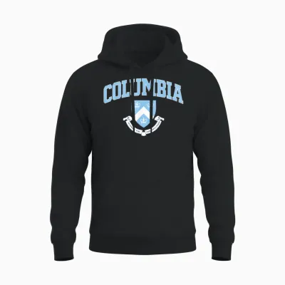 Columbia Classic Arch Over Crest Navy | Columbia T-Shirt, Blue, S Unisex Hoodie - Black