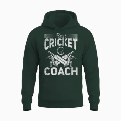 Cricketing Cricket Player - Best Cricket Coach Unisex Hoodie - Forest