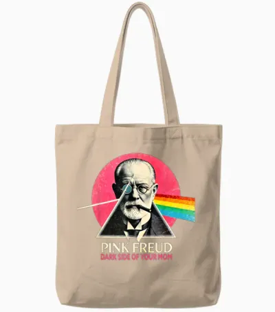 Franc Freud Dark Side of Your Mom Psychology Tote Bags - Natural