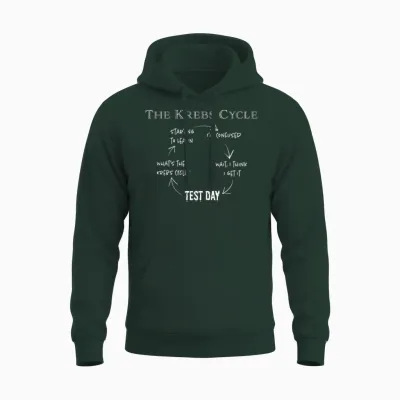 Funny Gift for Science Teacher from Krebs Cycle Biology Unisex Hoodie - Forest