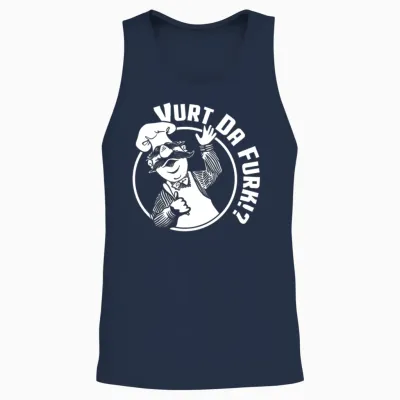 Vurt Da Furk? Swedish Chef Vert Der Ferk Unisex Tank Top - Navy