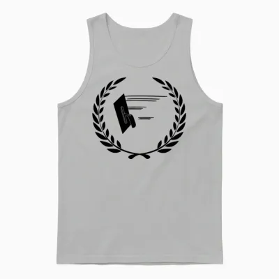 Laurel Wreath Plastering Unisex Tank Top - Ash
