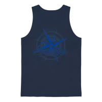 Sardegna Sardinia Compass Sardinia Unisex Tank Top - Navy – 1