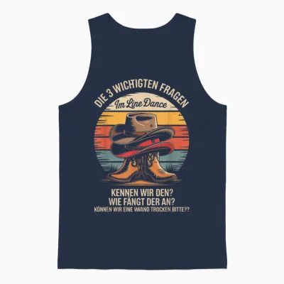 Die 3 Wichtigsten Fragen Im Line Dance Unisex Tank Top - Navy