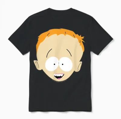 South Park Timmy Smile Face Halloween T-Shirt, Red, S Unisex T-Shirt - Black