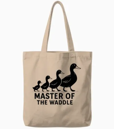Master of the Waddle Duck Herding Tote Bags - Natural