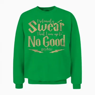 Harry Potter I Am Up to No Good Unisex Sweatshirt - Irish Green