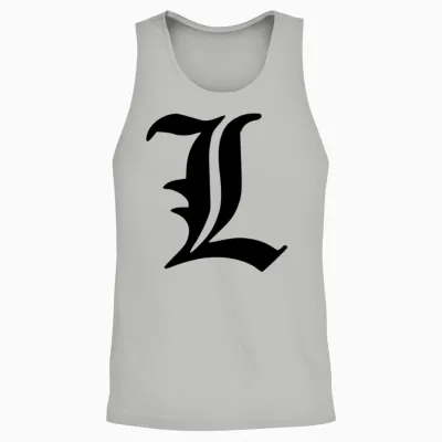 Gothic L Letter (customizable Color) Unisex Tank Top - Ash