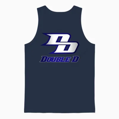 Double D Logo Unisex Tank Top - Navy