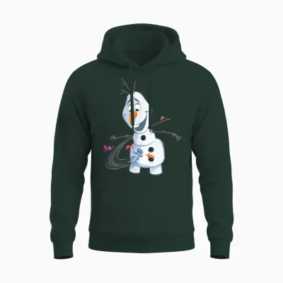 Disney Frozen 2 Olaf & Mattias Autumn Fun T-Shirt, Black, S Unisex Hoodie - Forest