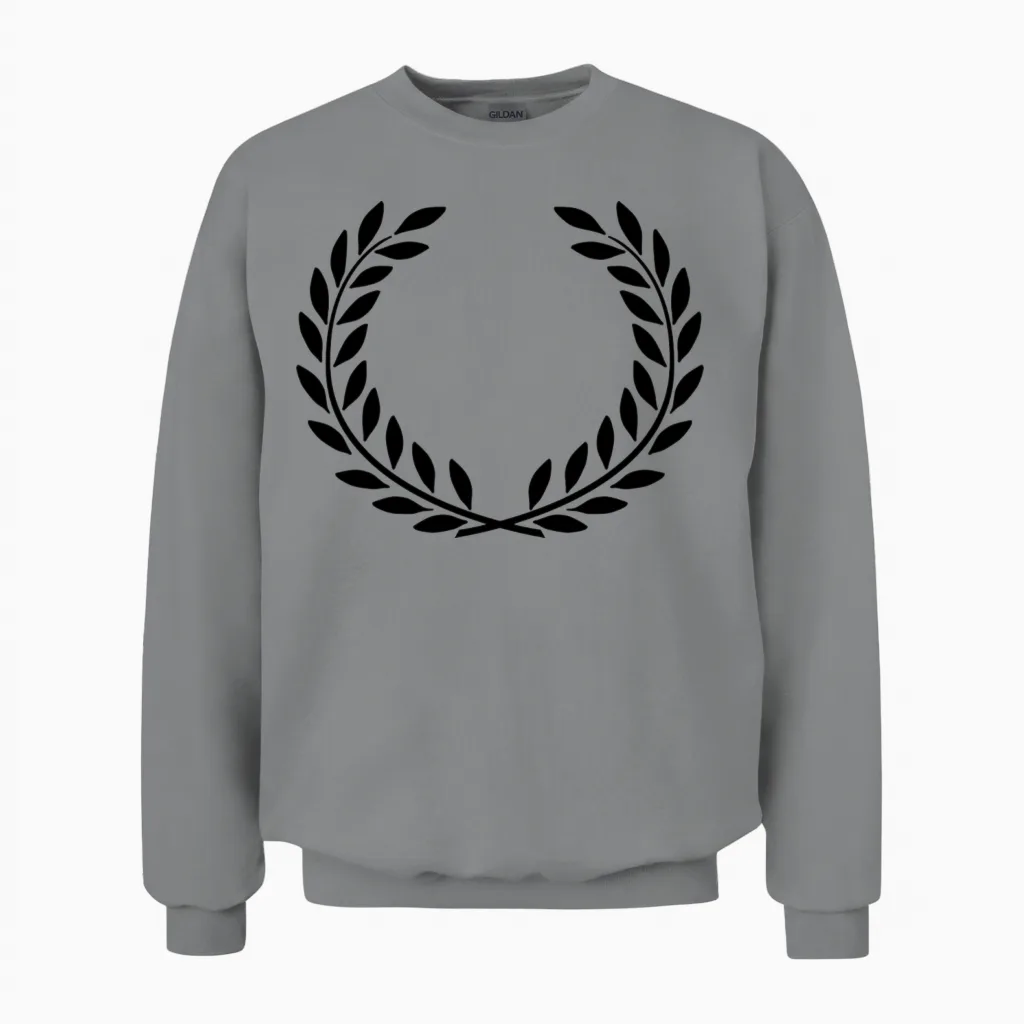 Laurel Wreath Unisex Sweatshirt in Sport Grey