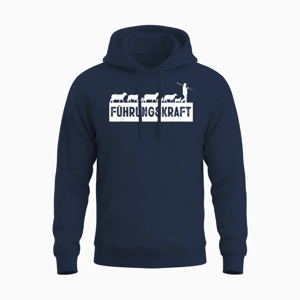 T-Shirt with Funny Sheep Farm Animal Shepherd Unisex Hoodie in Navy