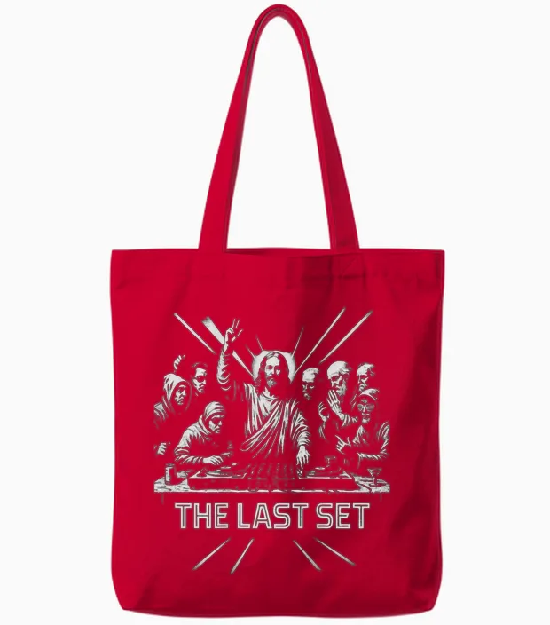 The Last Set Tote Bags in Red