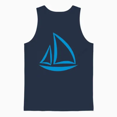 Sailing Unisex Tank Top - Navy