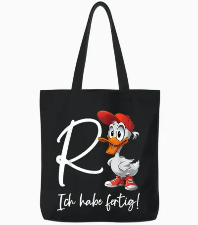 Groovige Rente Ente Rentner R Ente Lustig Ruhestand Pension Tote Bags - Black