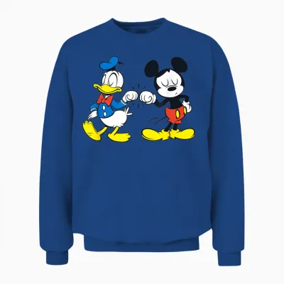 Disney Mickey Mouse and Donald Duck Best Friends Unisex Sweatshirt - Royal