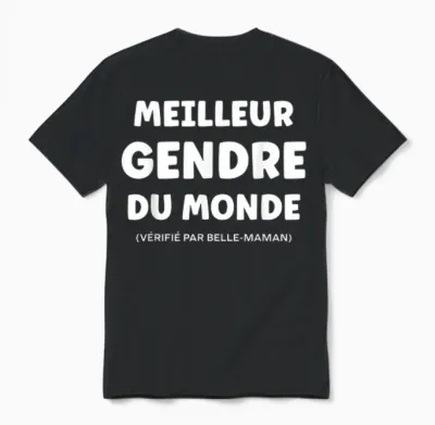 Family Super Son-In-Law Humor Beautiful Mom Best Son-In-Law Unisex T-Shirt - Black