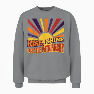 Rise Fight Patriarchat Feminismus Feministische Menschenrechte Unisex Sweatshirt - Sport Grey