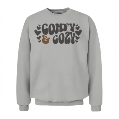 Comfy and Cozy Funny Winter Season Holiday Unisex Sweatshirt - Ash