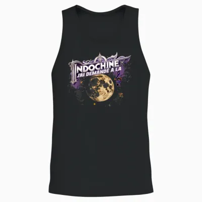 Mysterious Moon Indochina Man Woman Child Unisex Tank Top - Black