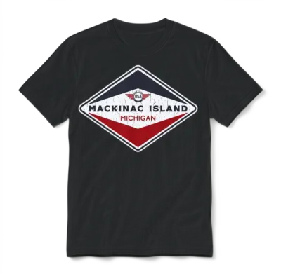 Mackinac Island Unisex T-Shirt - Black