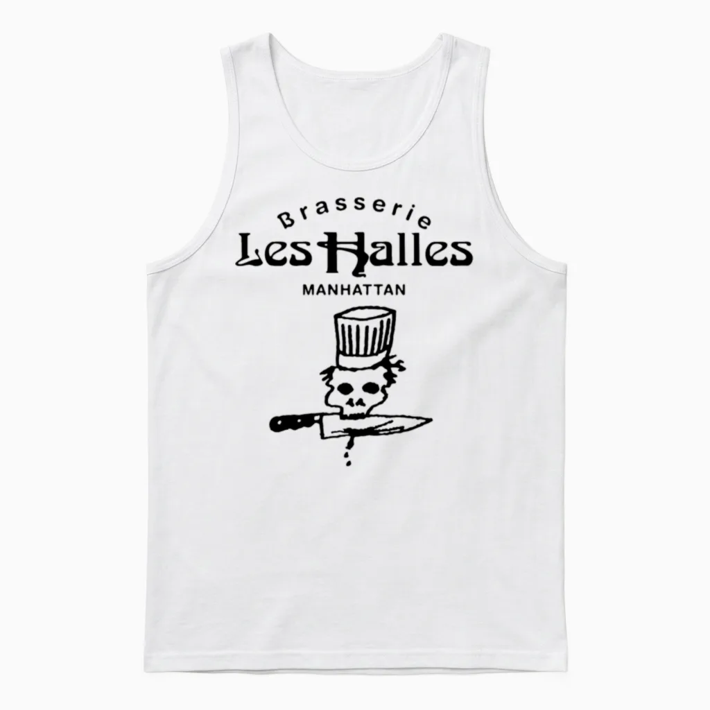 Les Halles Manhattan Unisex Tank Top in White