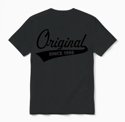 Original Since 1996 (year of Birth, Birthday / B) Unisex T-Shirt - Black
