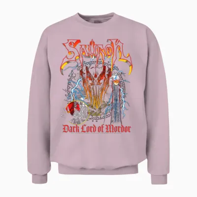 Lord of the Rings: Fellowship of the Ring Heavy Metal Sauron Unisex Sweatshirt - Light Pink