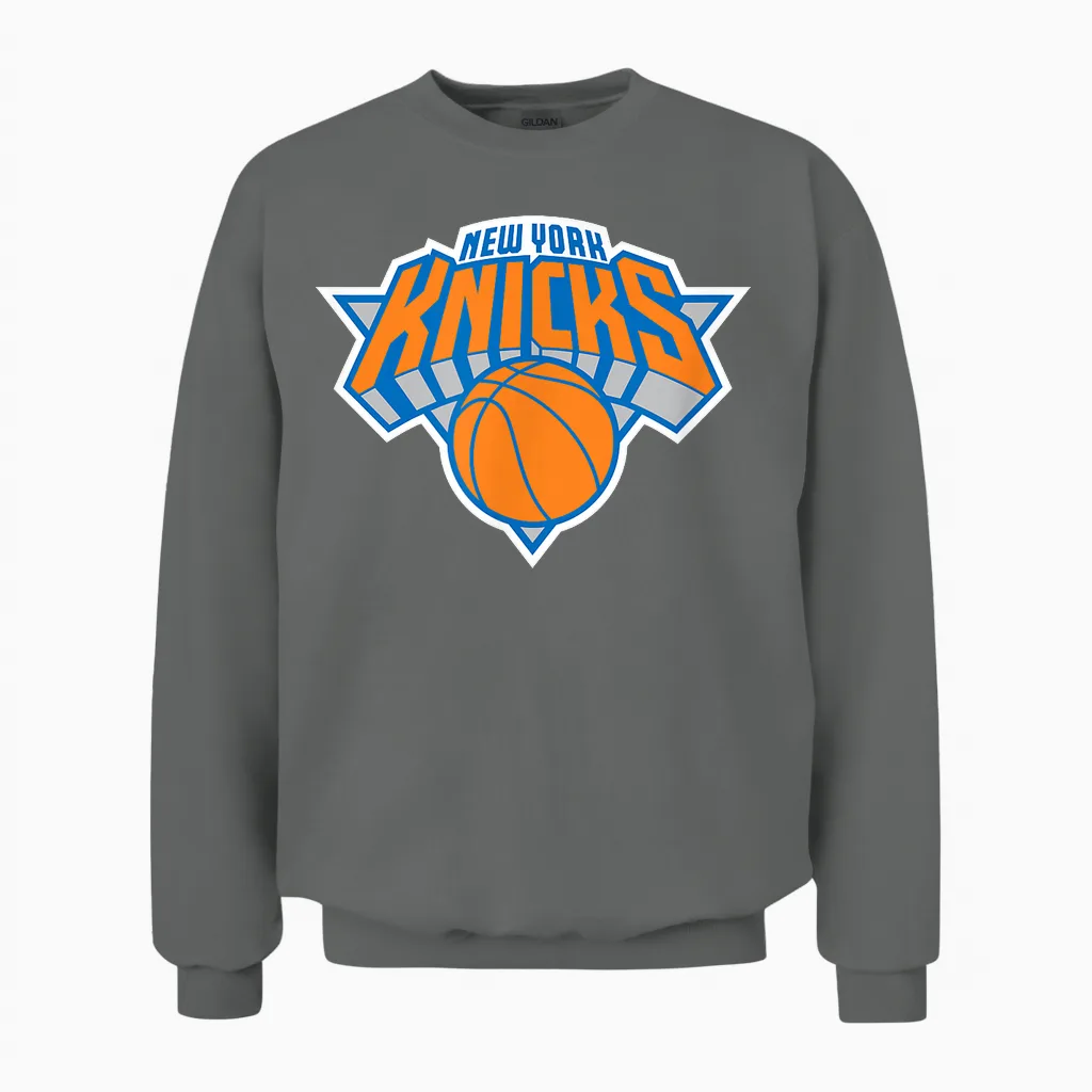 Nba New York Knicks Offizielles Lizenzprodukt Unisex Sweatshirt in Graphite Heather