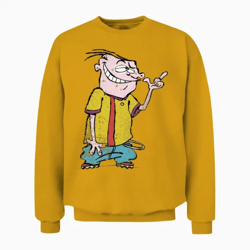 Ed, Edd N' Eddy Eddy Portrait Unisex Sweatshirt in Gold
