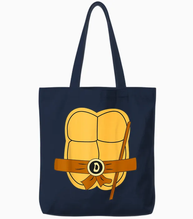 Donatello Easy Halloween Costume Tote Bags in Navy